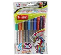 Penne Xtra Sparkle Glitter (05 set di 10 penne) di flair India