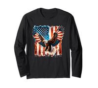 Pennellata - Bandiera americana - USA - Aquila Maglia a Manica