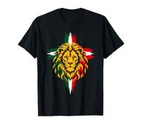 Pennellate Bandiera Etiopia Leone Maglietta