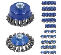 Pennelli conici piatti con coppa Twist Knot e rimozione vernice antiruggine...