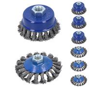 Pennelli conici piatti con coppa Twist Knot e rimozione vernice antiruggine...