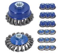 Pennelli conici piatti con coppa Twist Knot e rimozione vernice antiruggine...