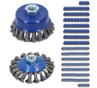 Pennelli conici piatti con coppa Twist Knot e rimozione vernice antiruggine...