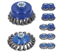 Pennelli conici piatti con coppa Twist Knot e rimozione vernice antiruggine...