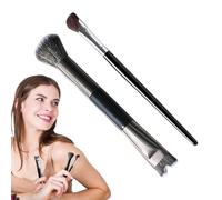 Pennelli Contour per il Trucco Strumento Trucco Multiuso Con Setole | Pennello Trucco a Doppia Punta da Contouring Trucco Per Scolpire Definire Illuminare Sfumare Ombretto Setole Sintet