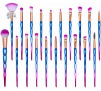 Pennelli Da Trucco, 20 Pezzi Set Di Pennelli Make up Fondotinta Cipria Liquido P