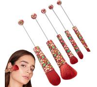 Pennelli da trucco, applicatori natalizi per ombretto, sopracciglia, set cosmetico, per donne, viso, ombretto, correttore, sopracciglia, bellezza da viaggio