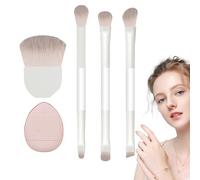 Pennelli da trucco, con setole morbide, applicatore per sfumare il trucco, custodia da viaggio, per ombretto, fard, correttore, donne, ragazze, casa, viaggi, ufficio, feste, matrimoni, appuntamenti