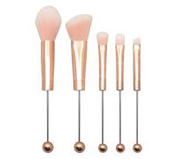 Pennelli di bellezza con perline - Set di pennelli per contorno e correttore, kit di pennelli per trucco fai da te | Set di pennelli per trucco da 5 pezzi con manici perline, set regalo di bellezza co