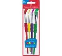 Pennelli Faber Castell Soft touch conf. 4 pezzi in blister - 481600