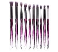 Pennelli for trucco, Pennello for fard, Set di pennelli for trucco, Pennelli for trucco, 10 pezzi Set di pennelli for ombretto Set for fondotinta in polvere Fard Ombretto Pennello in spugna Fibra di l