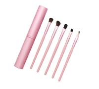 Pennelli for trucco, Pennello for fard, Set di pennelli for trucco, Pennelli for trucco, Mini pennelli for trucco portatili da 5 pezzi Set completo di strumenti for trucco ombretto for principianti(Pi
