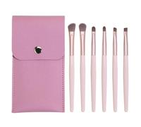 Pennelli for trucco, Pennello for fard, Set pennelli for trucco, Pennelli for trucco, 6 set di pennelli cosmetici, portatili, con ombretto, pennello for sopracciglia, strumento for trucco occhi(Purple
