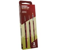 The Army Painter, Hobby Starter Brush Set di 3 pennelli per colori acrilici inclusi Drybrush, Small Detail & Standard Brush, pennello da modellazione a punta fine per pittura in miniatura fantasy