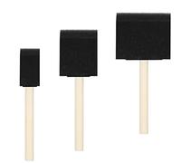 Pennelli in schiuma 60 pz fai da te giocattolo scuola bambini regalo manico in legno forniture artistiche disegno mestiere pennello set spugna graffiti strumento