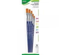 Pennelli Lebez Syntex in setole sintetic conf. 5 pz - 300B