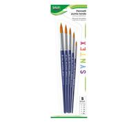 Pennelli Lebez Syntex in setole sintetic conf. 5 pz - 400B