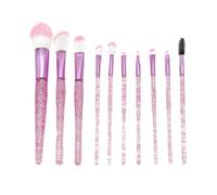 Pennelli Make Up Set Di Pennelli For Il Trucco Da 10 Pezzi For Fondotinta, Ombretto, Sopracciglia, Fard, Correttore Set Pennelli Make Up(Pink)