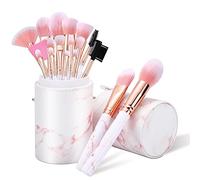 Pennelli Make Up START MAKERS 16 Pezzi Set Pennelli per Trucco Premium Synthetic Pennello Make Up Professionale per Fondotinta, Blush con Pennelli Maschera Viso e Porta Pennello Trucco