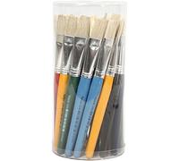 Pennelli per bambini, larghezza: 15 mm, piatti, 30 pezzi.