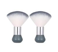 Pennelli Per Collo Spazzola for capelli da parrucchiere, for la pulizia del collo, for tagliare i capelli, for barbiere, strumenti for il taglio dei capelli, accessori for barbiere(Grey-2PCS)