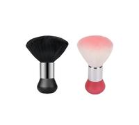 Pennelli Per Collo Spazzola for capelli da parrucchiere, for la pulizia del collo, for tagliare i capelli, for barbiere, strumenti for il taglio dei capelli, accessori for barbiere(Black-Pink)