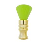 Pennelli Per Collo Spazzola portatile for barba da uomo, verde fluorescente, con manico elettroplaccato, setole morbide, for rimuovere i peli tagliati, strumento for lo styling da salone(Lightgreen02)