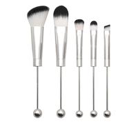 Pennelli Per Il Trucco Con Perline: Confezione Di 5 Pennelli Per Il Trucco, Kit Di Pennelli Correttori Per Ombretto, Pennello Di Bellezza Multifunzionale Morbido, Pennelli Cosmetici Per Il Trucco Fai