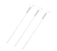 Pennelli per il viso, 3 pennelli a ventaglio, applicatori per viso, applicatori di acidi, pennello cosmetico per peeling glicolico, applicatore per trucco bianco