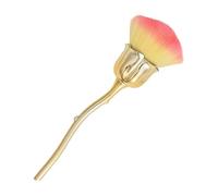 Pennelli per la pulizia delle unghie, eleganti, a forma di rosa, con manico lungo, per la pulizia e la rimozione della polvere sulla spazzola per nail