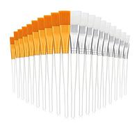 Pennelli per Maschera Facciale Morbido Pennello Maschera Viso con Manico in Plastica Trasparente per Applicare Maschera Facciale, Maschera per Occhi 20 Pezzi