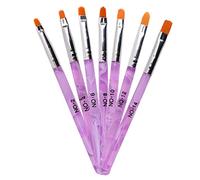 Pennelli per nail art - 7 pezzi - per l'applicazione e la decorazione di unghie finte in gel UV o in acrilico