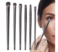 Pennelli per Ombretti | 6 Pezzi Set Sintetico Trucco Viso,Set di Pennelli per Trucco - Per Viaggi Spiaggia Palestra Viaggi Di Lavoro Matrimonio Feste