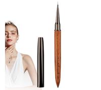 Pennelli per | Pennelli sottili per unghie, design in legno di sandalo, per uso domestico e salone professionale, dettagli sottili, disegno fine