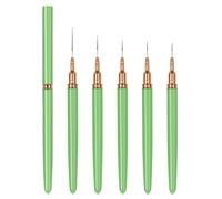 Pennelli per rivestimento per unghie Pennelli Set disegni Strumenti per pittura a penna Smalto, pennelli per rivestimento in gel con cappucci