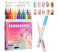 Pennelli per Smalto per Unghie 24 Colori Attrezzi per Manicure