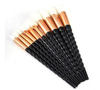 Pennelli per trucco 10 pezzi Set di pennelli per trucco Fondotinta in polvere Cosmetici Blush Ombretto Donne Beauty Glitter Pennelli per trucco Strumenti prodotti cosmetici (Color : 04) (4)