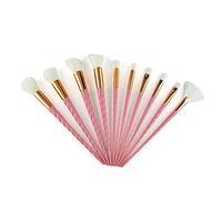 Pennelli per trucco 10 pezzi Set di pennelli per trucco Fondotinta in polvere Cosmetici Blush Ombretto Donne Beauty Glitter Pennelli per trucco Strumenti prodotti cosmetici (Color : 04) (1)
