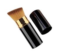 Pennelli per Trucco,Applicatore Di Cosmetici Con Coperchio - Pennelli Blush Del Viso - Per Bronzer Liquido, Stesura, Protezione Solare, Crema, Illuminante, Casa, Viaggio, Festa, Appuntamento, Natale