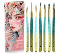 Pennelli per unghie per nail art, HECHUNZI 7 pezzi di strumenti per la pittura di dettagli delle unghie, penna per liner francese e punteggiatura per unghie fai da te