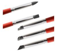 Pennelli professionali in silicone per modelling cake design - punta media - 5pz