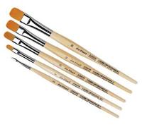 Pennelli Punta Piatta Da Vinci - Set 5 Pz.