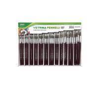 Pennelli punta tonda - pelo di pony - serie 9124 - Lebez - assortimento vetrinet