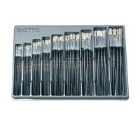 Pennelli Setola Punta Piatta - Set 126 Pezzi