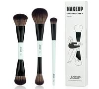 pennelli trucco 3pz pennelli make up 5 in 3 Duo End collezione di pennelli per