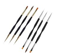 Pennelli unghie Set di pennelli for nail art a strisce, punte in gel, penna for disegno a linee, pennelli for pittura, strumenti for manicure per il Fai Da Te(6pcs)
