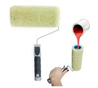 PENNELLIFICIO 2000 | Rullo in Tessuto Acrilico con Serbatoio per la Pittura Integrato, Antigoccia, Per Tinteggiare, Muri Interni, Idropittura, Larghezza 20 cm, ⌀ 8,5 cm - Made in Italy