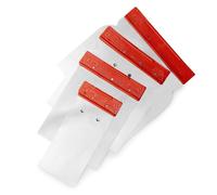 PENNELLIFICIO 2000 | Set 4 Spatole Giapponesi Professionali in Acciaio Inox, Presa Ergonomica, Ideale per Stucco, Larghezza 60/80 /100/120