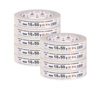 PENNELLIFICIO 2000 | Set 9 Nastri in Carta per Mascheratura e per Imbianchini, Rimozione Senza Residui, Antimacchia, Dimensioni 18 mm x 45 m - Made in Italy
