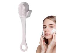 Pennello a faccia in silicone - pennello per la pulizia del viso manuale | PROCESSO PULIZIONE PER BRANDHI | Cleaner per pori a naso morbido con setole sottili | SCRUBBER SILIICONE MENTO per esfoliazio